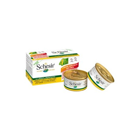 SCHESIR Filetti di Pollo con Prosciutto in Gelatina 4x85 g. - 