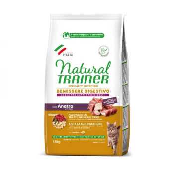 Trainer Natural Cat Adult Benessere Digestivo con Anatra 1,5 kg - 