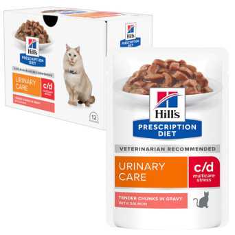 Hill's c/d Urinary Stress with Salmon 12 x 85 gr. -