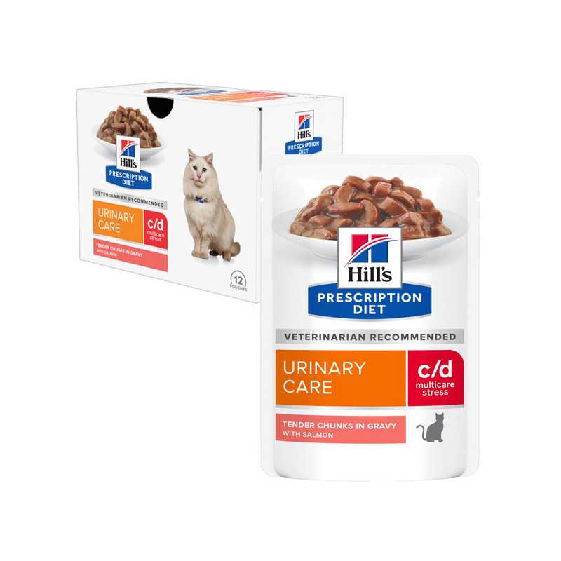 Hill's c/d Urinary Stress mit Lachs 12 x 85 gr. Hill's c/d Urinary Stress mit Lachs 12 x 85 gr.