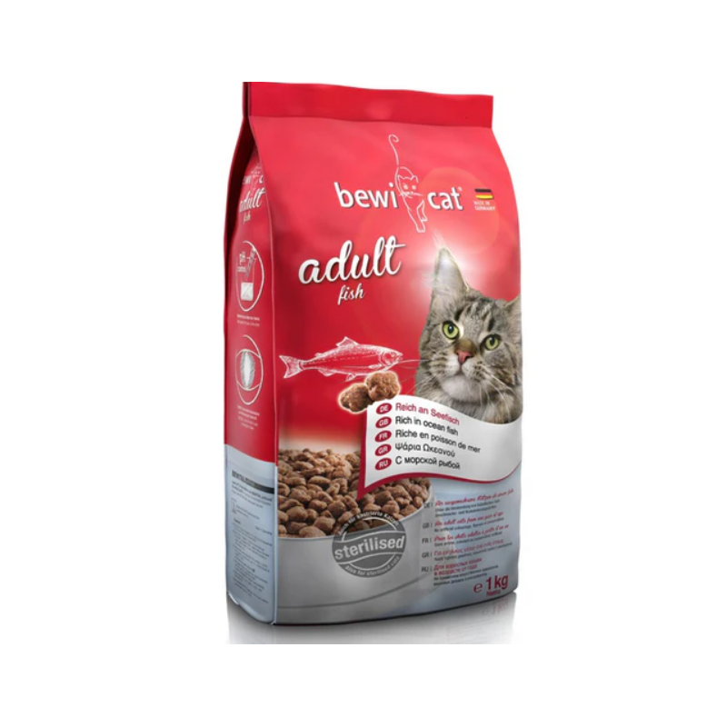 Bewi Cat Adult sterilisierter Fisch 1 kg. Bewi Cat Adult sterilisierter Fisch 1 kg.
