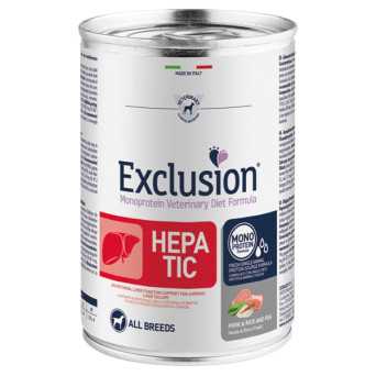 Exclusion Hepatic Adult Monoproteico Pork Rice and Pea 400 gr. - 