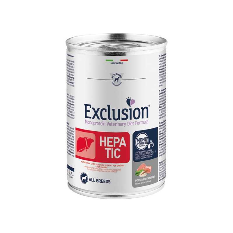 Exclusion Hepatic Adult Monoprotéique Pork Rice and Pea 400 g. Exclusion Hepatic Adult Monoprotéique Pork Rice and Pea 400 g.