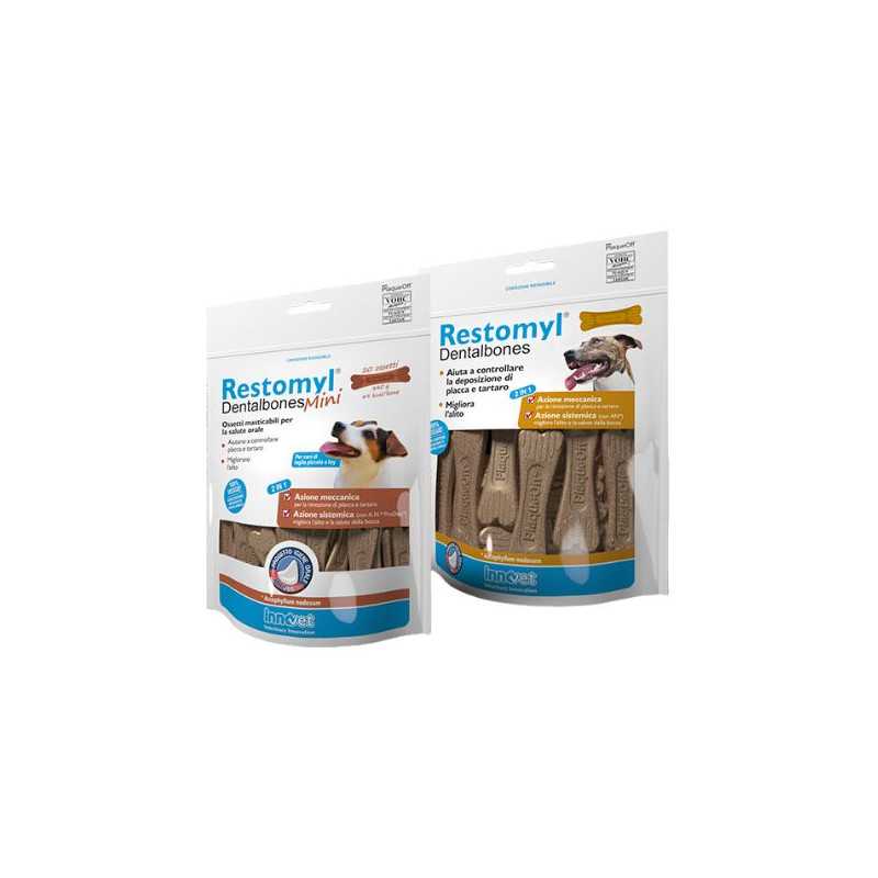 innovet Restomyl Dentalbones Mini Ossetti Masticabili 340 g. innovet Restomyl Dentalbones Mini Ossetti Masticabili 340 g.