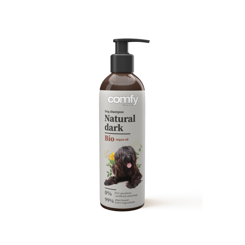 COMFY DOG SHAMPOO NATÜRLICHES DUNKLES ARGAN 250 ML.