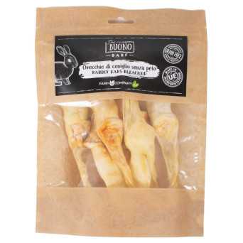 FARM COMPANY BARF GOOD Gebleichte Hasenohren 50 g, 16 cm - 
