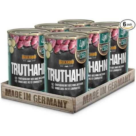 Belcando Quality Selection Tacchino con riso e zucchine 6 lattine da 400 g - Umido per cani