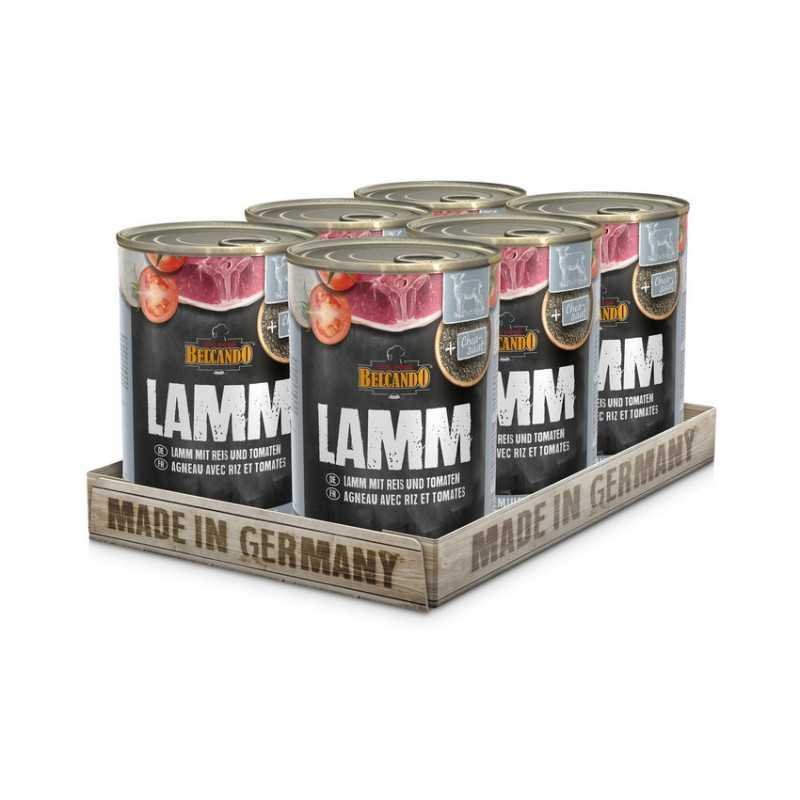 Belcando Agneau avec riz et pomodori 6x 400 g.