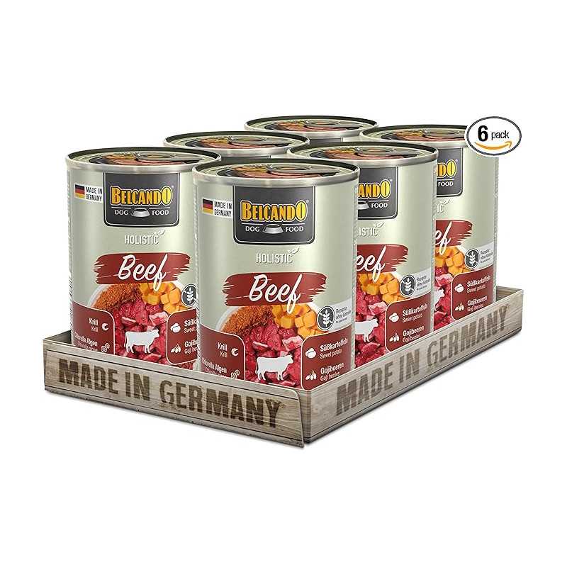 Belcando Holistic Manzo 6 lattine da 400 g - Umido Holistic senza cereali al manzo