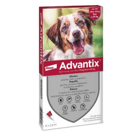 Advantix Spot-On Dog 10-25 KG (6 Pipetten)