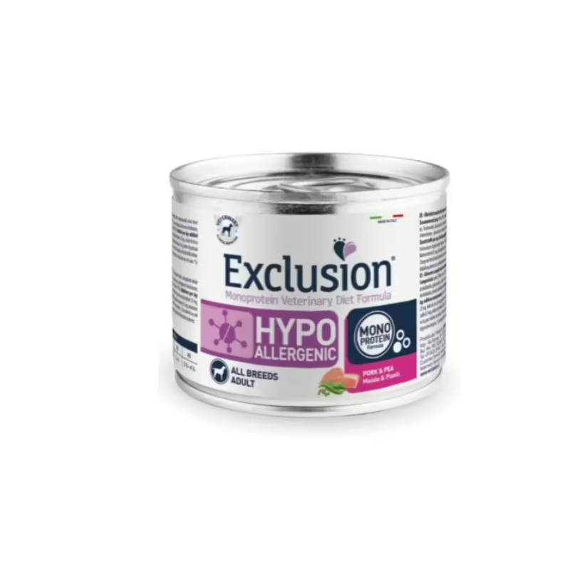 Exclusion Diet Hypoallergenes Schweinefleisch und Erbsen 200 gr