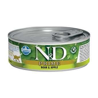FARMINA N&D CAT PRIME CINGHIALE E MELA 80 GR. - 
