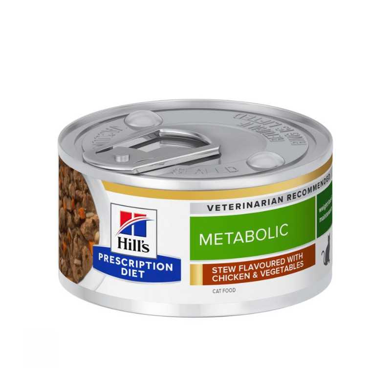 Hill's - Feline Metabolic Stew Pollo e Verdure 24x82 gr. Hill's - Feline Metabolic Stew Pollo e Verdure 24x82 gr.