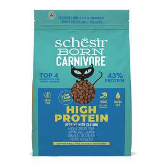 Schesir - Born Carnivore Adult Cat Aringa e Salmone 225 g - 
