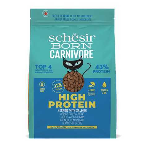 Schesir - Born Carnivore Adult Cat Aringa e Salmone 225 g - 