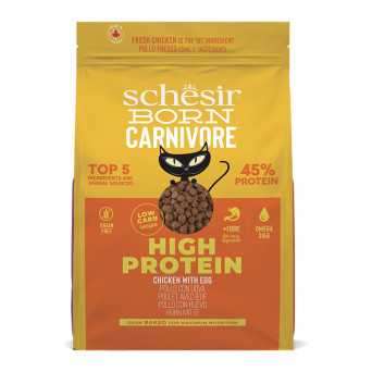 Schesir - Born Carnivore Adult Cat Pollo e Uovo 1,25 kg - 