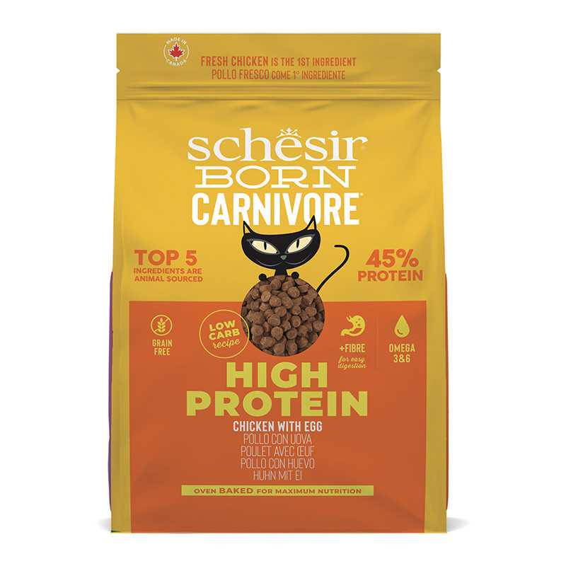 Schesir - Born Carnivore Adult Cat Chicken and Egg 1.25 kg Schesir - Born Carnivore Adult Cat Chicken and Egg 1.25 kg