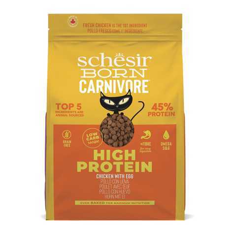 Schesir - Born Carnivore Adult Cat Chicken and Egg 225g - 