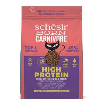 Schesir - Born Carnivore Adult Cat Chicken with Herring and Salmon 1.25 kg - 