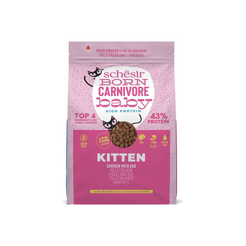 Schesir - Born Carnivore Kitten Cat Pollo e Uovo 1,25 Schesir - Born Carnivore Kitten Cat Pollo e Uovo 1,25