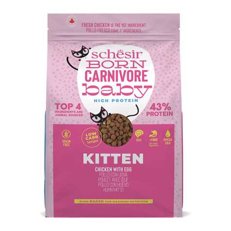 Schesir - Born Carnivore Kitten Cat Chicken and Egg 225g - 