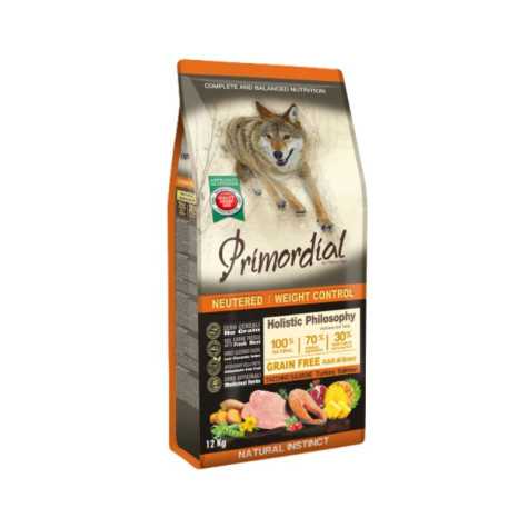 Primordial dog holistic grain free adult neutered/weight control tacchino e salmone 12kg - 