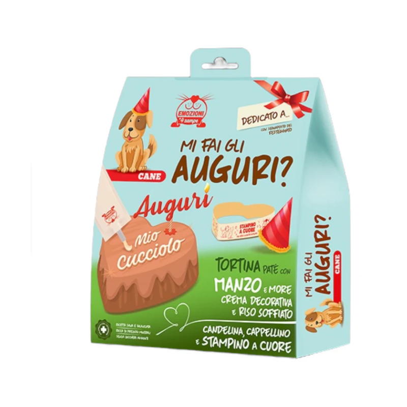 Emozioni 4 zampe chien kit auguri avec bœuf et more Emozioni 4 zampe chien kit auguri avec bœuf et more