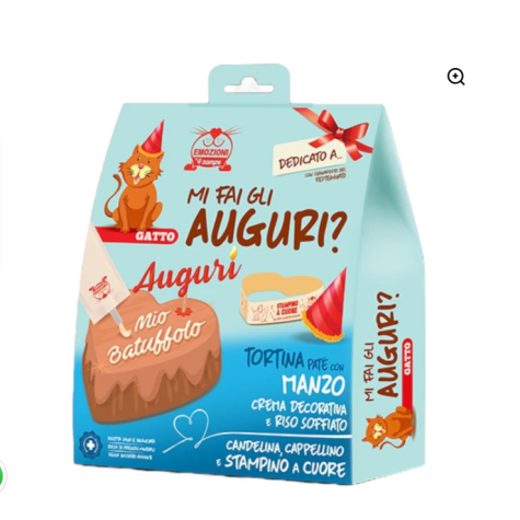 Emozioni 4 zampe GATTO kit auguri con manzo e mirtilli - 