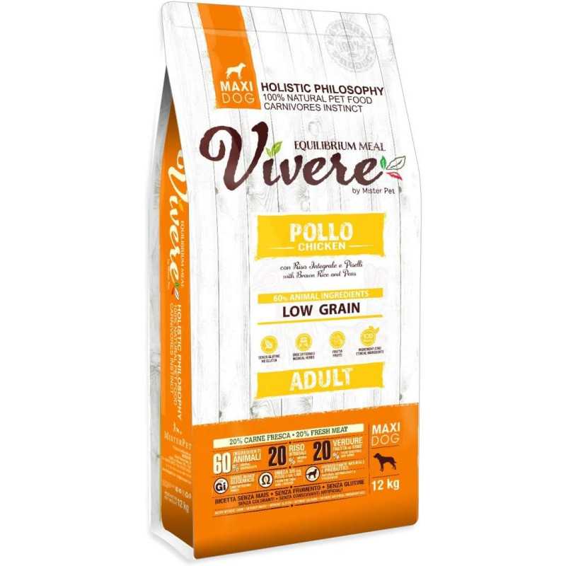 Vivere Low Grain Adult Gluten Free Chicken Maxi 12 kg