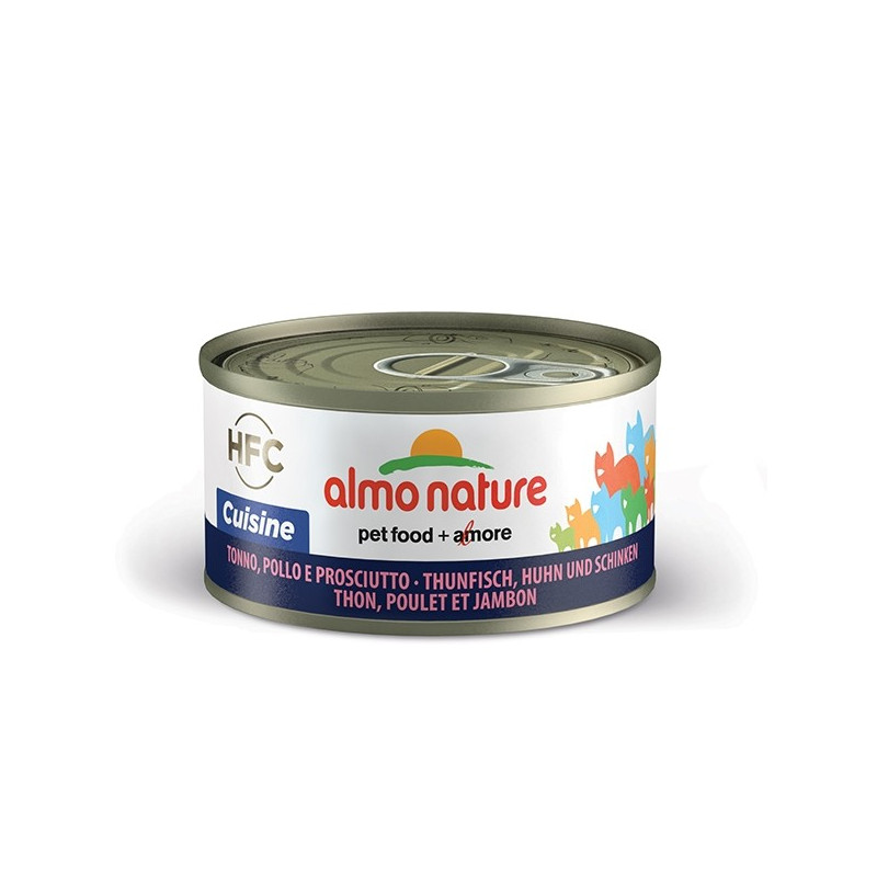 Almo Nature Chat HFC Cuisine thon, poulet et jambon gr.70