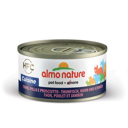 Almo Nature Gatto HFC Cuisine Tonno, Pollo e Prosciutto gr.70 - 