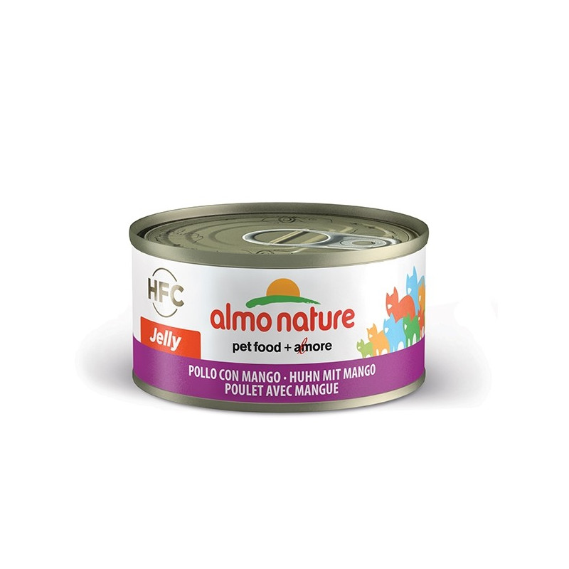 Almo Nature Chat HFC Jelly poulet avec Mango gr.70 x 6 boîtes Almo Nature Chat HFC Jelly poulet avec Mango gr.70 x 6 boîtes