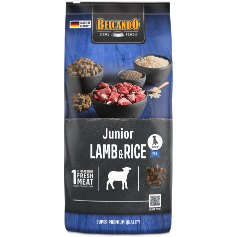 Belcando Junior Lamb & Rice 12,5 kg - Crocchette agnello e riso per cani giovani