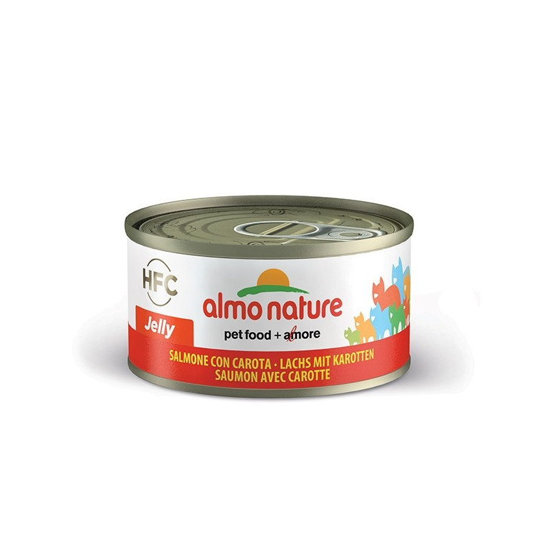 Almo Nature Chat HFC Jelly saumon avec Carota gr.70 Almo Nature Chat HFC Jelly saumon avec Carota gr.70