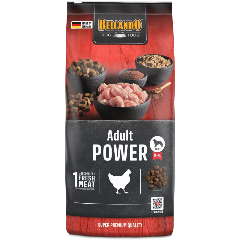 Belcando Adult Power 12,5 Kg - Crocchette Ad Alta Energia Per Cani Sportivi