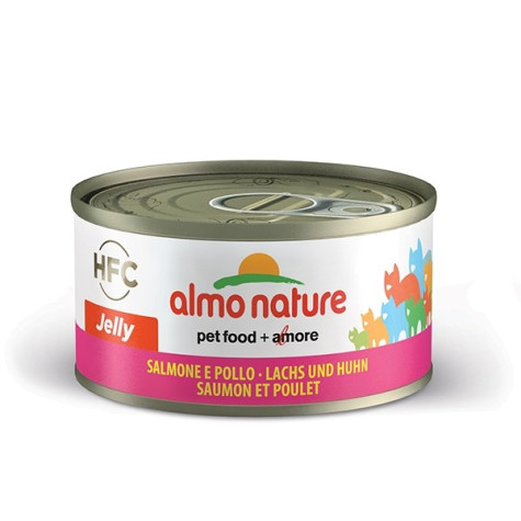 Almo Nature Chat HFC Jelly saumon et poulet gr.70
