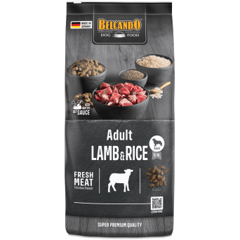 Belcando ERWACHSENE LAMM & REIS 4 Kg. Neu - 