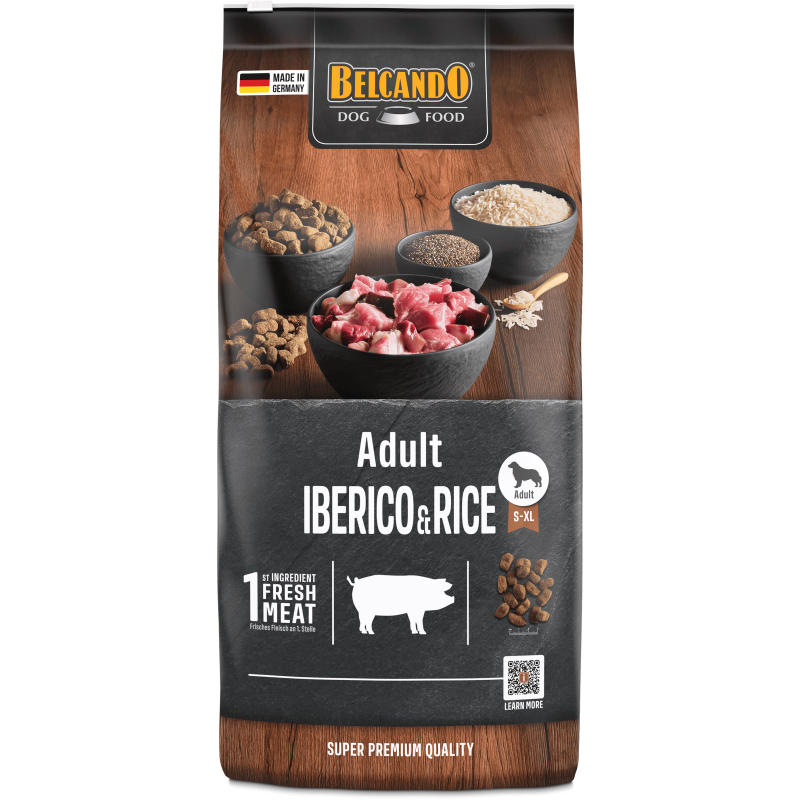 Belcando Adult Iberico & Rice 1 kg - Crocchette al maiale iberico per cani