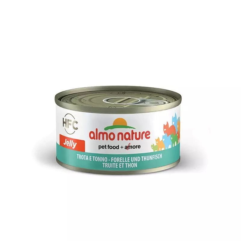 Almo Nature Gatto HFC Jelly Trout and Tuna gr. 70