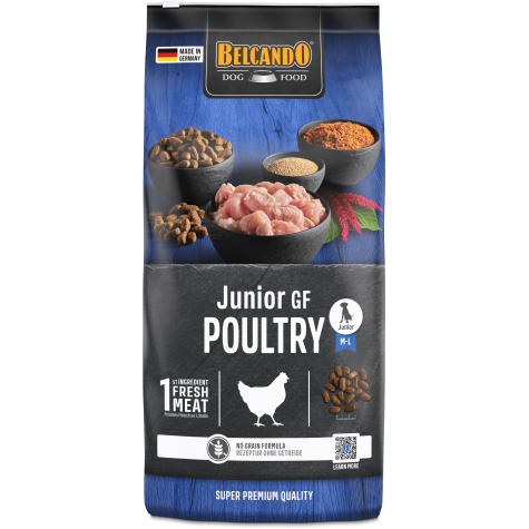 Belcando Junior Grain Free Poultry 1 kg - Crocchette senza cereali per cani giovani
