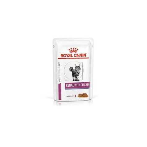 Royal canin renal gatto pollo 12 x 85 gr Bocconcini -