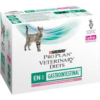 PURINA VET DIETS CAT GASTROINTESTINAL IN SALMON SACHET 85GR. - 