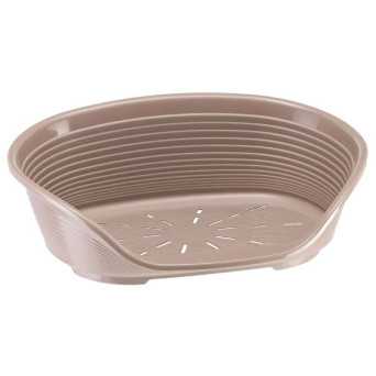 FERPLAST Kunststoffbett Siesta Deluxe Tortora L 111 x B 80,5 x H 33,5 cm - 