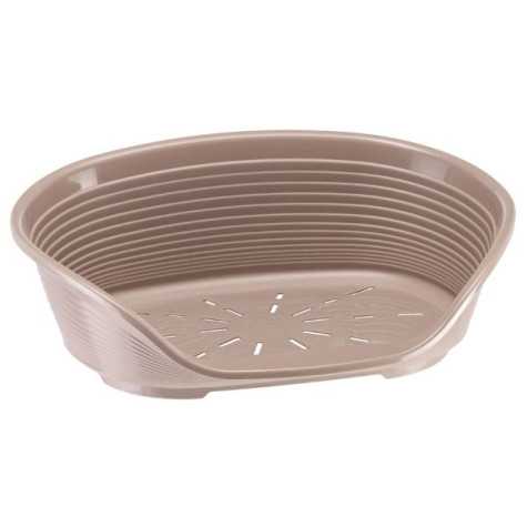 FERPLAST Kunststoffbett Siesta Deluxe Tortora L 111 x B 80,5 x H 33,5 cm - 