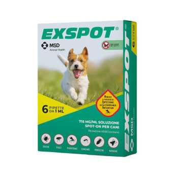 Exspot Spot on 6 pipette da 1 ml. (antiparassitario per cani) - 