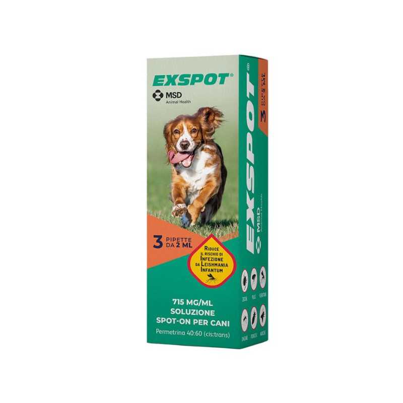 Exspot spot on 3 pipette da 2 ml (antiparassitario für Hunde) Exspot spot on 3 pipette da 2 ml (antiparassitario für Hunde)