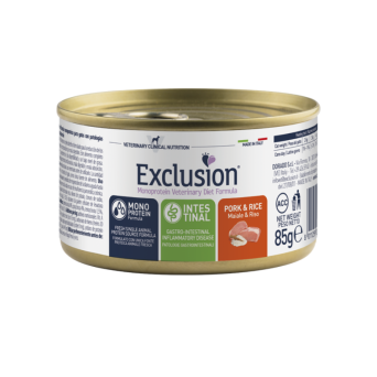 Exclusion - Diet Intestinal Cat Pork and Rice 85 gr. - 