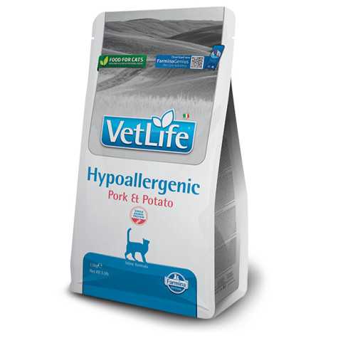 Farmina - Vet Life Gatto Hypoallergenic Pork e Potato 1,5 Kg. - 