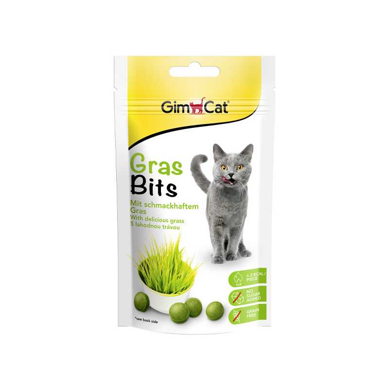 GimCat Gras Bits Snack Herbe Gatta 50 g. GimCat Gras Bits Snack Herbe Gatta 50 g.