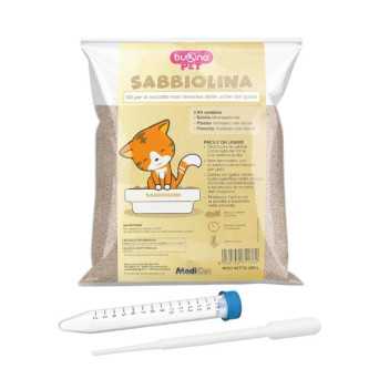 Buonapet - Sabbiolina - Kit con provetta e pipetta non sterile 500 gr. - 